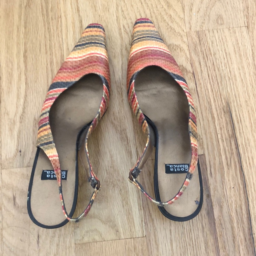 Costa Blanca pumps size 6 1/2 multi colored